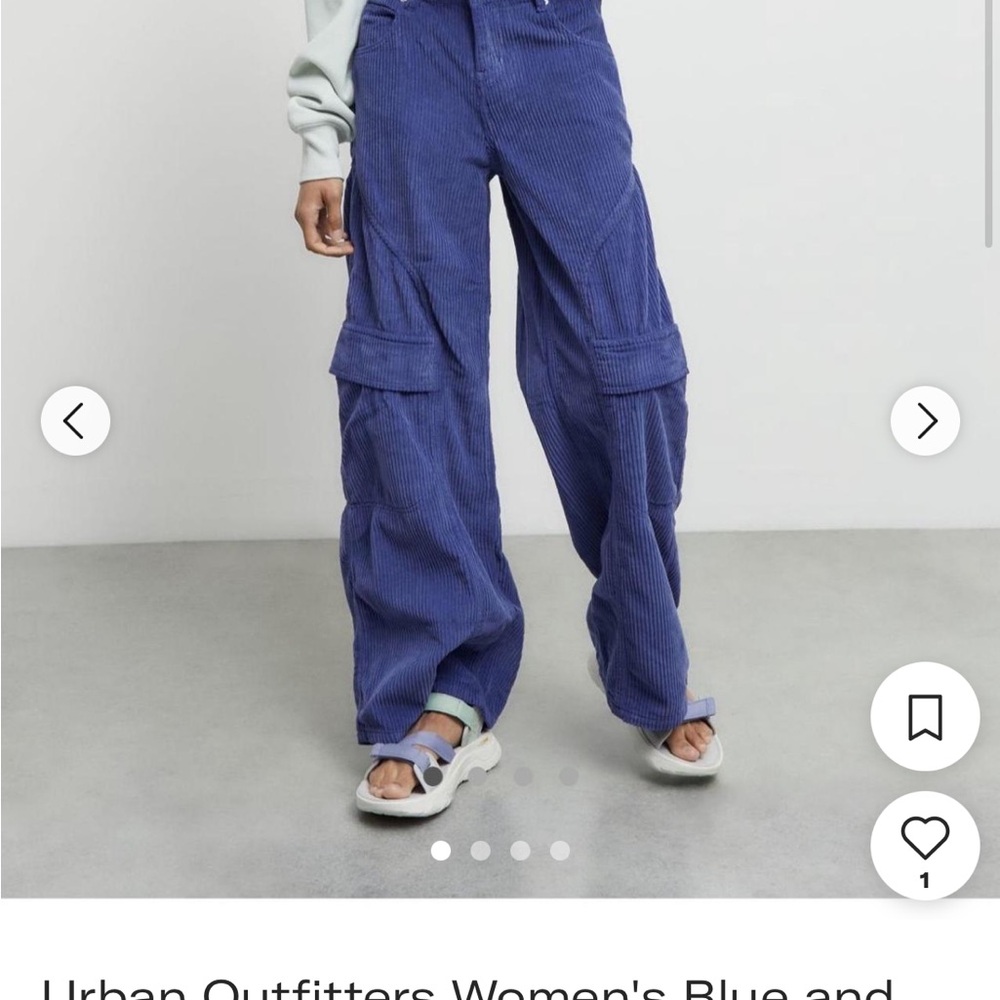Urban Outfitters Blue Wide Leg Pants